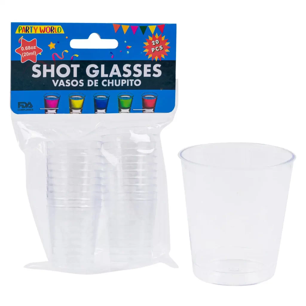 20pc Plastic Shot Cup- 0.68oz 71263