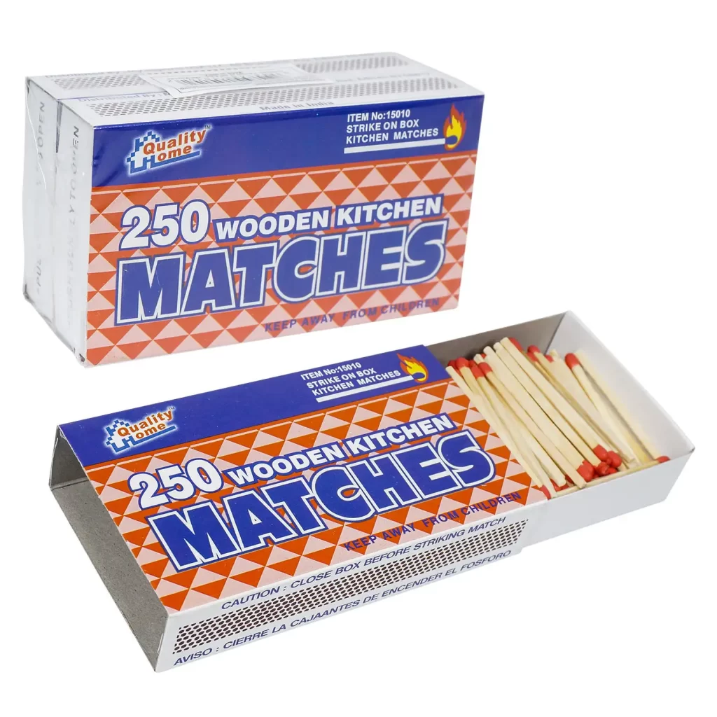 Wooden Kitchen Matches 250ct 2-pack 13637