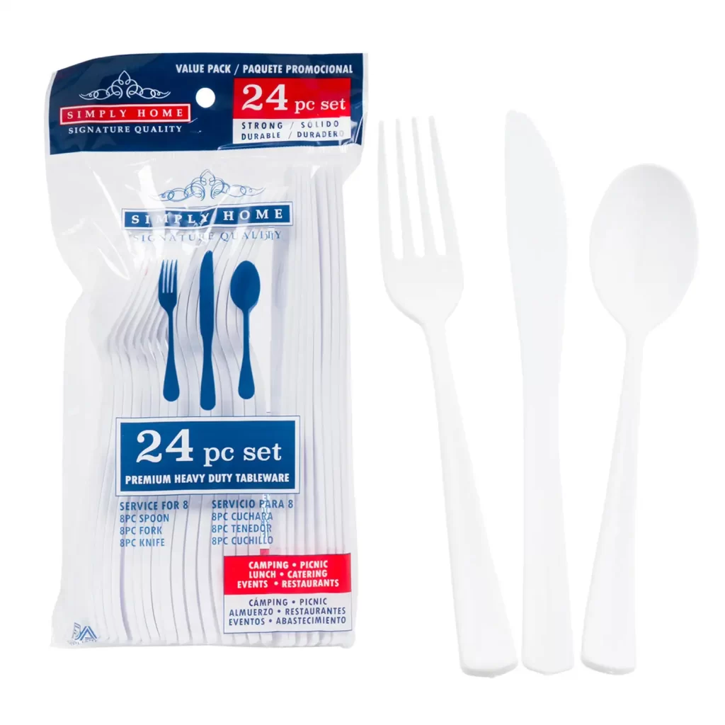 24 Piece Cutlery Set- White 52961