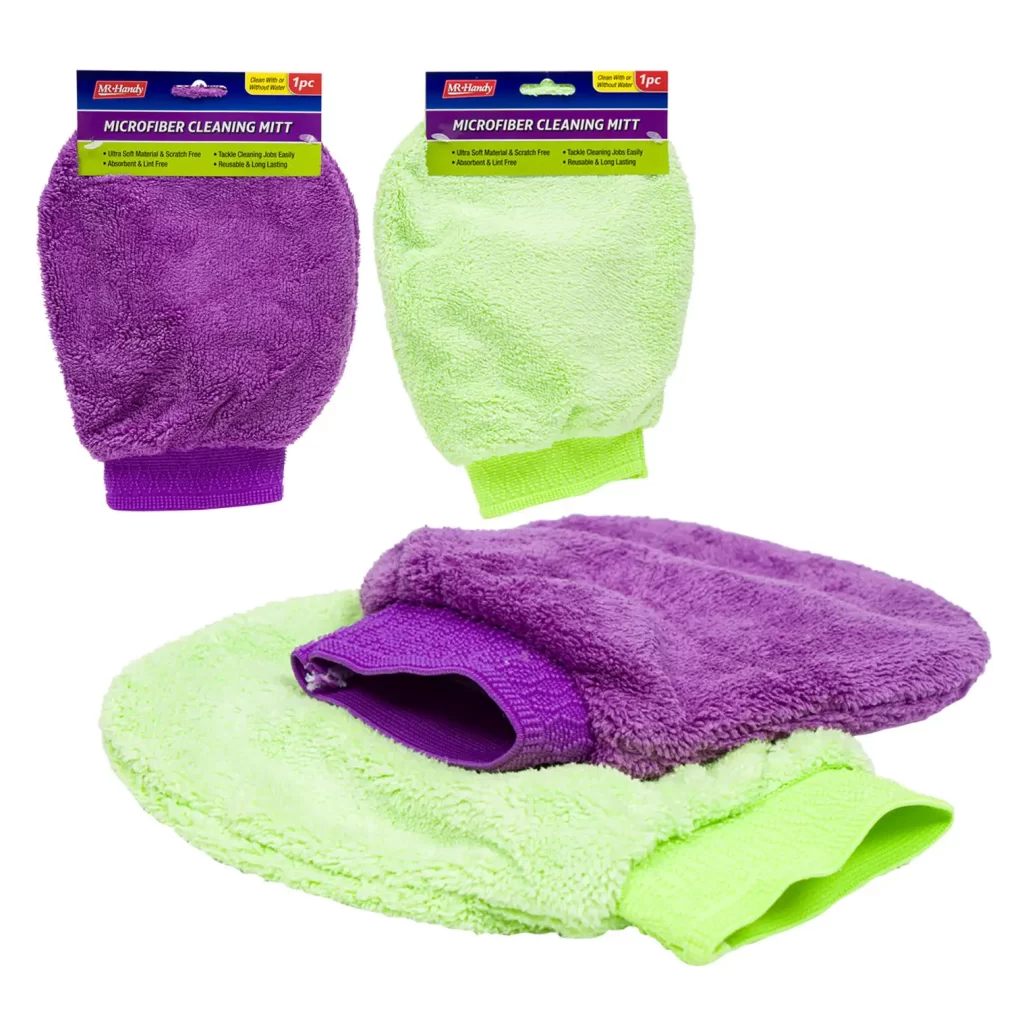 CLEANING MITT,1pk MICROFIBER B 42427