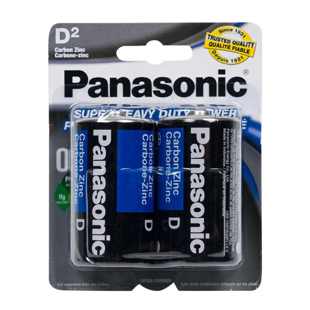 Panasonic D Battery 2-pack 66254