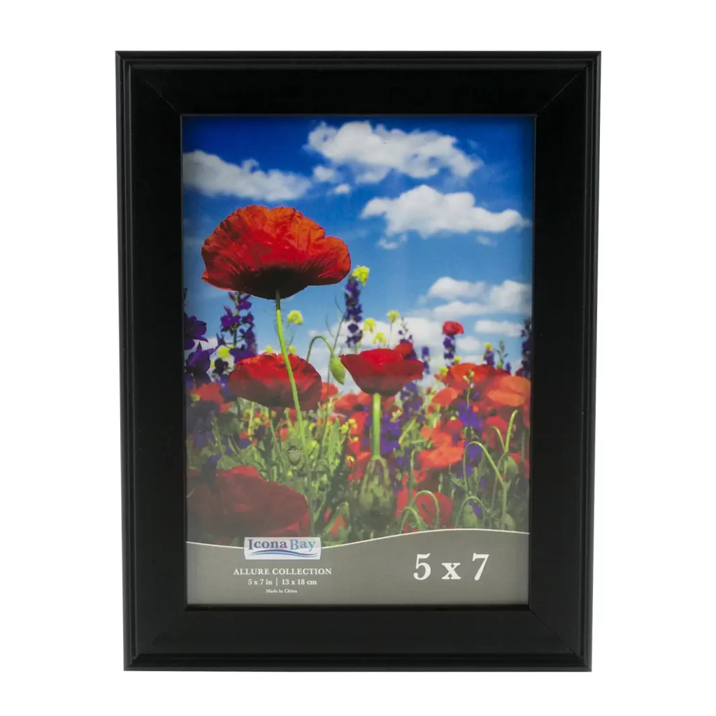 Photo Frame- 5"x7"- Black 54690