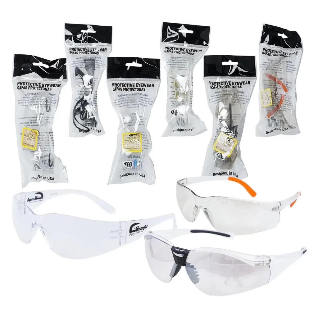 Plastic Safety Clear Glasses 24076