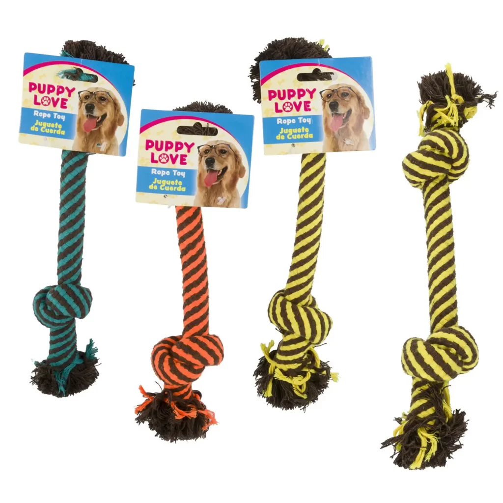 Pet Rope Toy- 11"- 3 Assorted Colors 60403