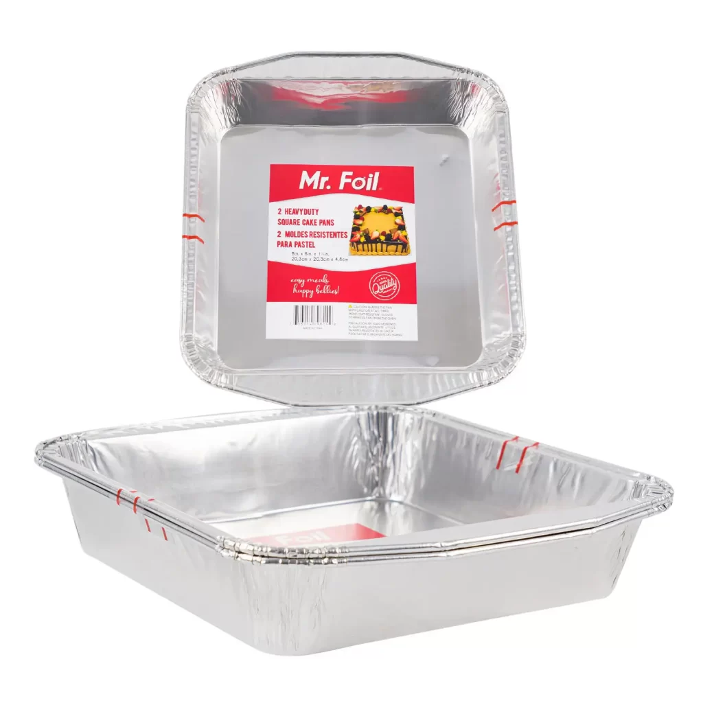 Mr. Foil 2pk Square Cake Pan 93159