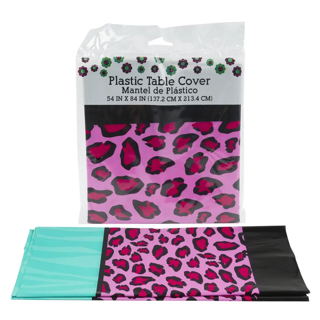 Animal Print Plastic Table Cover- 54x84" 72501