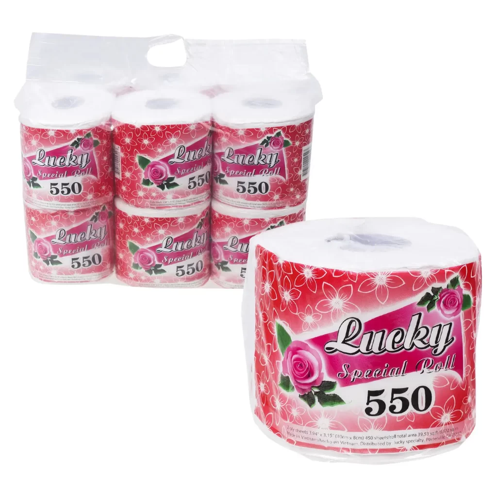 550 Sheet 2ply Lucky Special Bath Tissue 44114