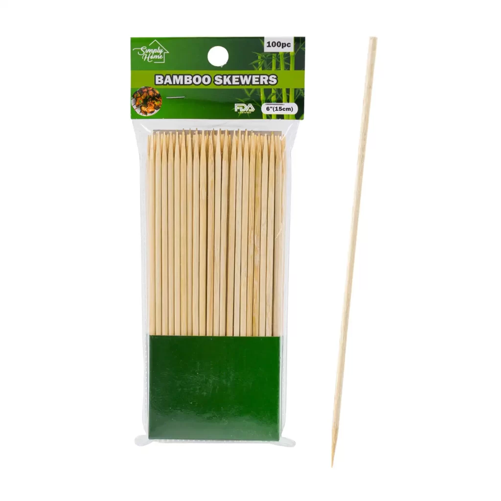 100 ct Bamboo Skewers- 6" 36998