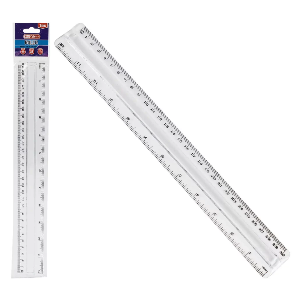 Ruler,1pc 12" Magnifier Plastic 76993