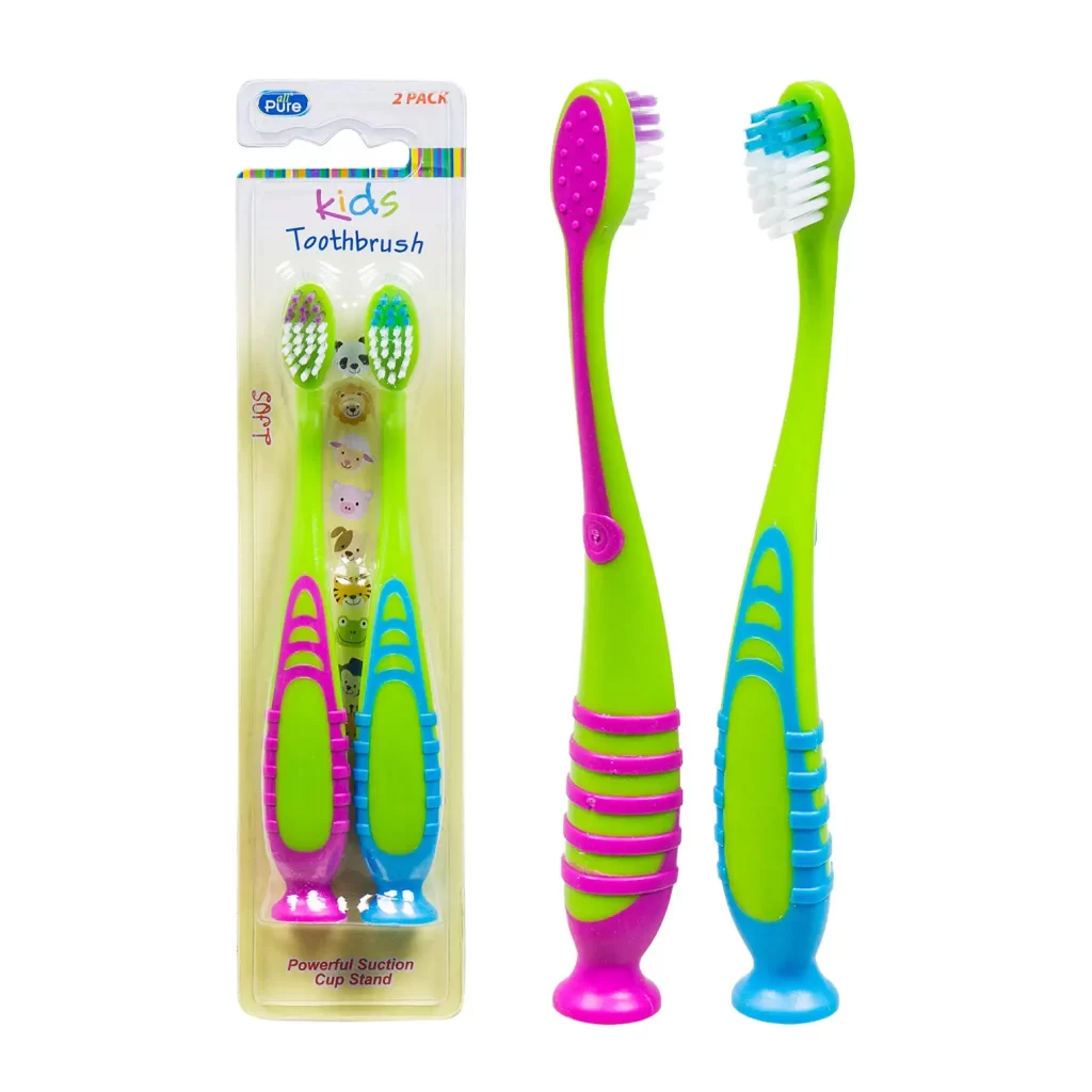 2pc Toothbrushes for Kids- 2 Assorted Colors 17744