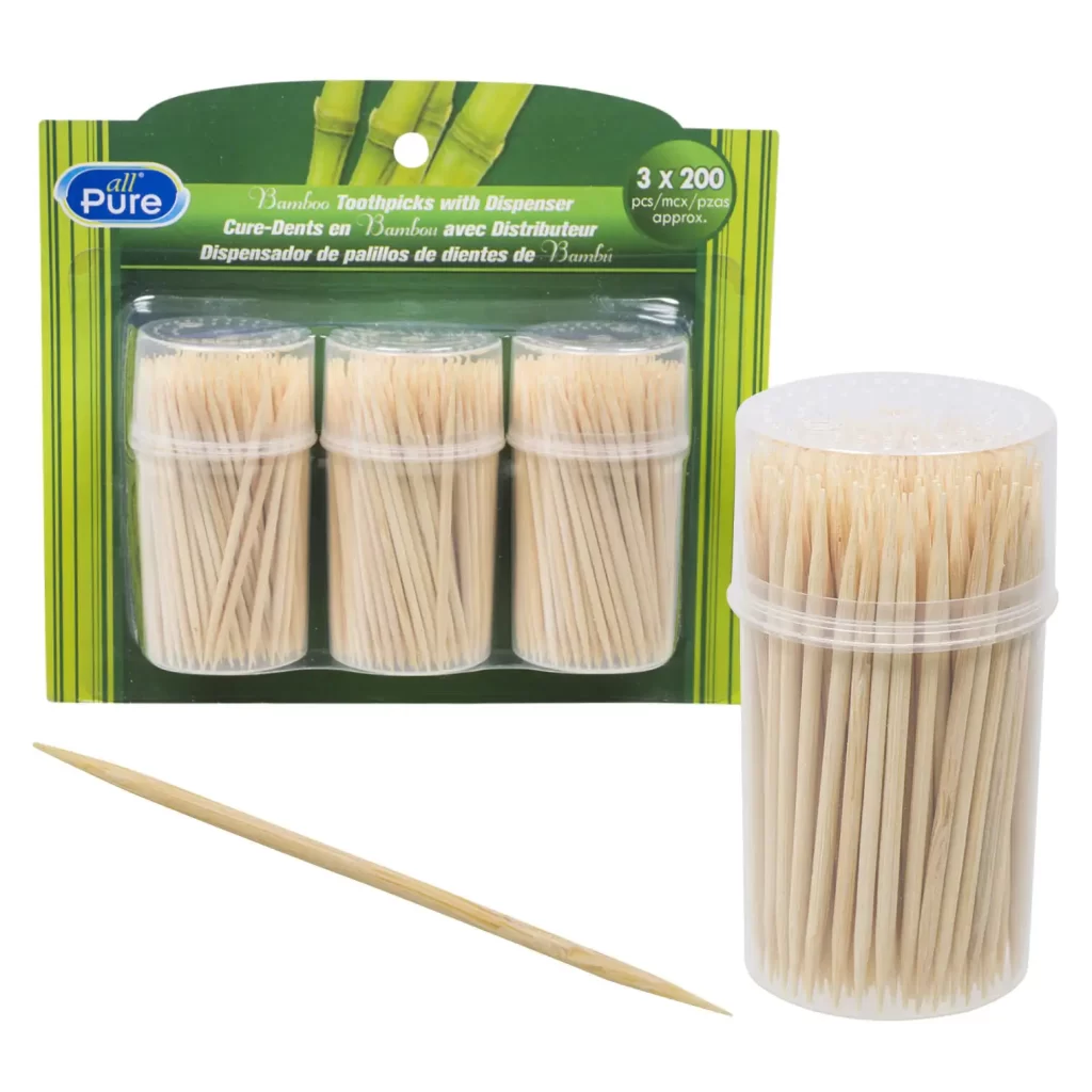 3 Pack Bamboo Toothpicks 21724