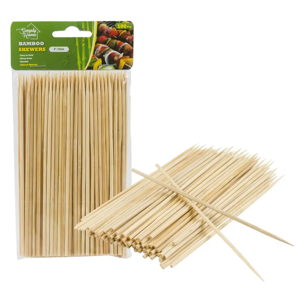 100pc Bamboo Skewers- 6" 60476