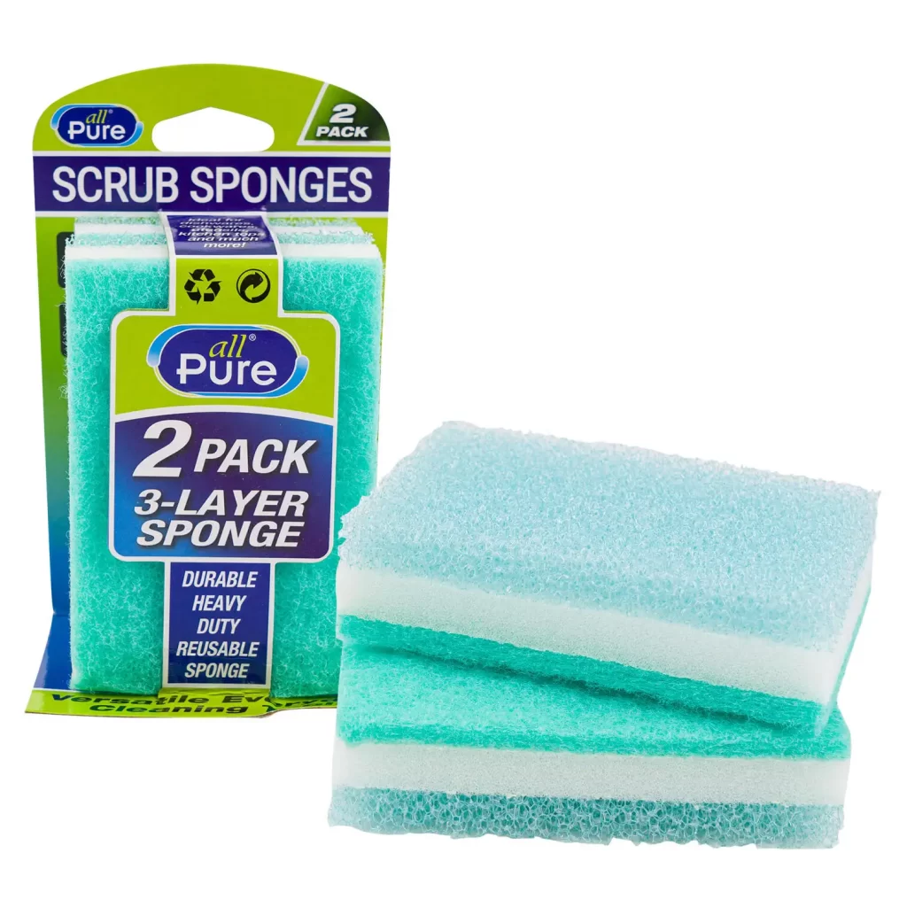 All Pure 2pc 3 Layer Sponge 75704