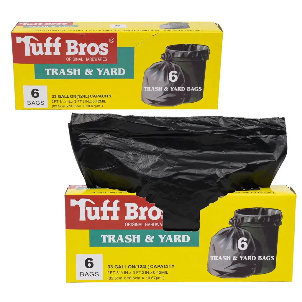 6ct Trash Bag- 33 Gallon 44512