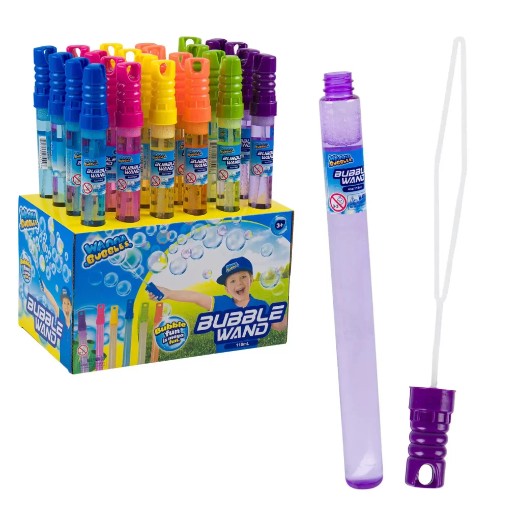 Bubble Wand- 4oz- 6 Assortments 27454