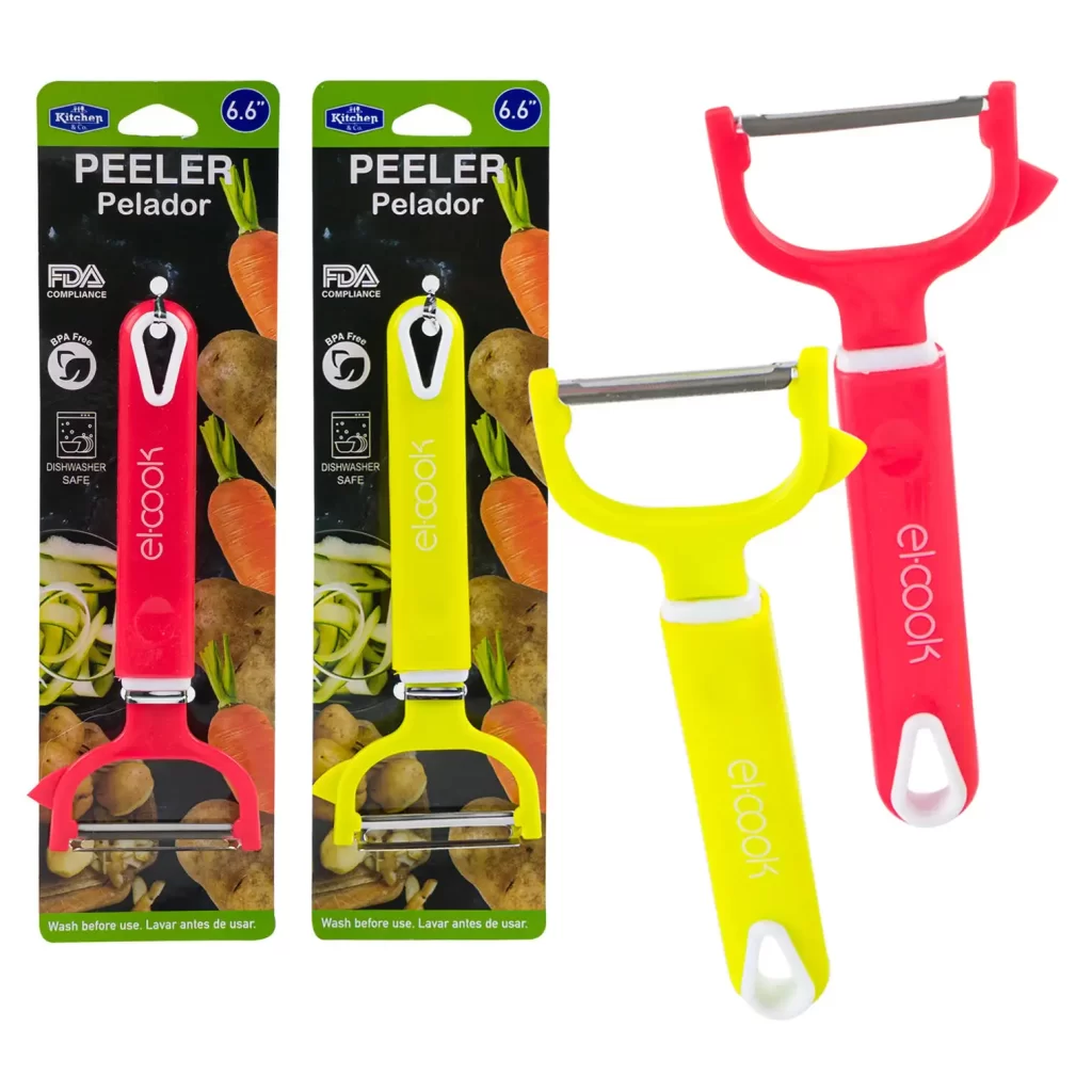 Kitchen and Co Peeler- 6.6"- 2 Assorted Colors 70880