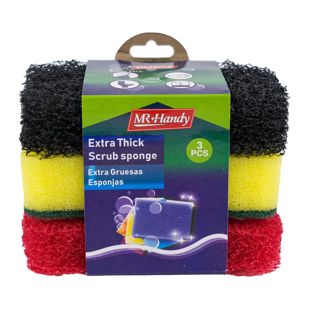 Mr. Handy 3pc Sponge Set- Assorted Colors 68002