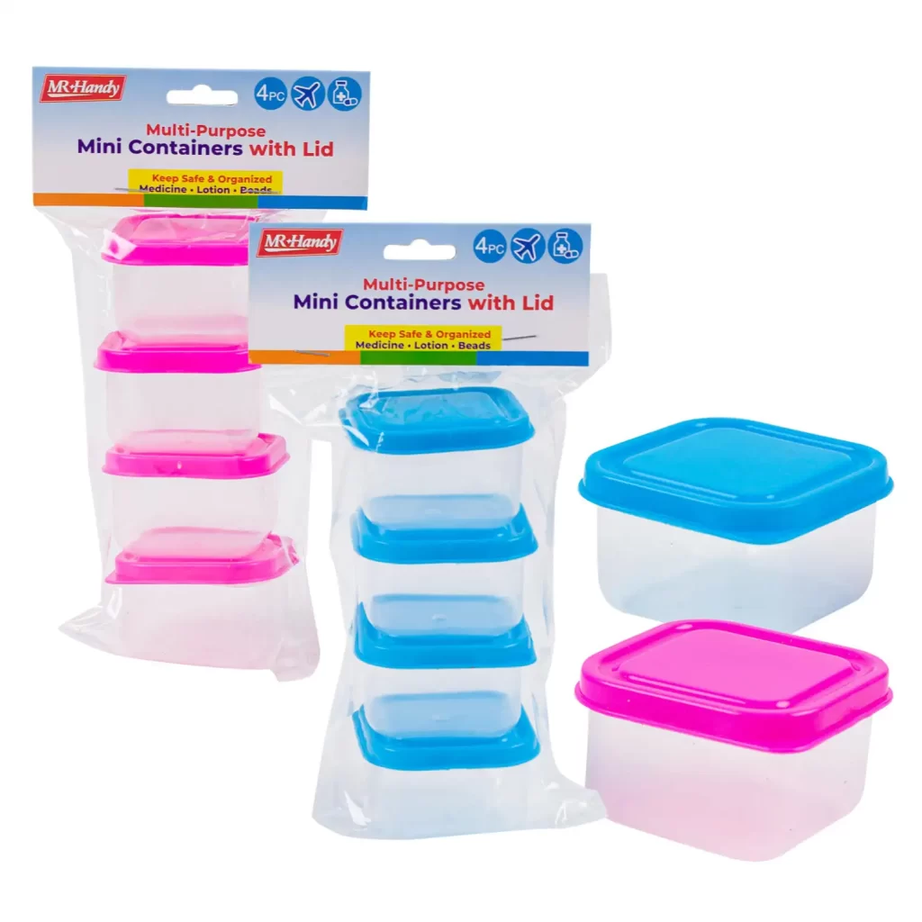 Mr. Handy 4pc Container Set- 2.5oz 70804